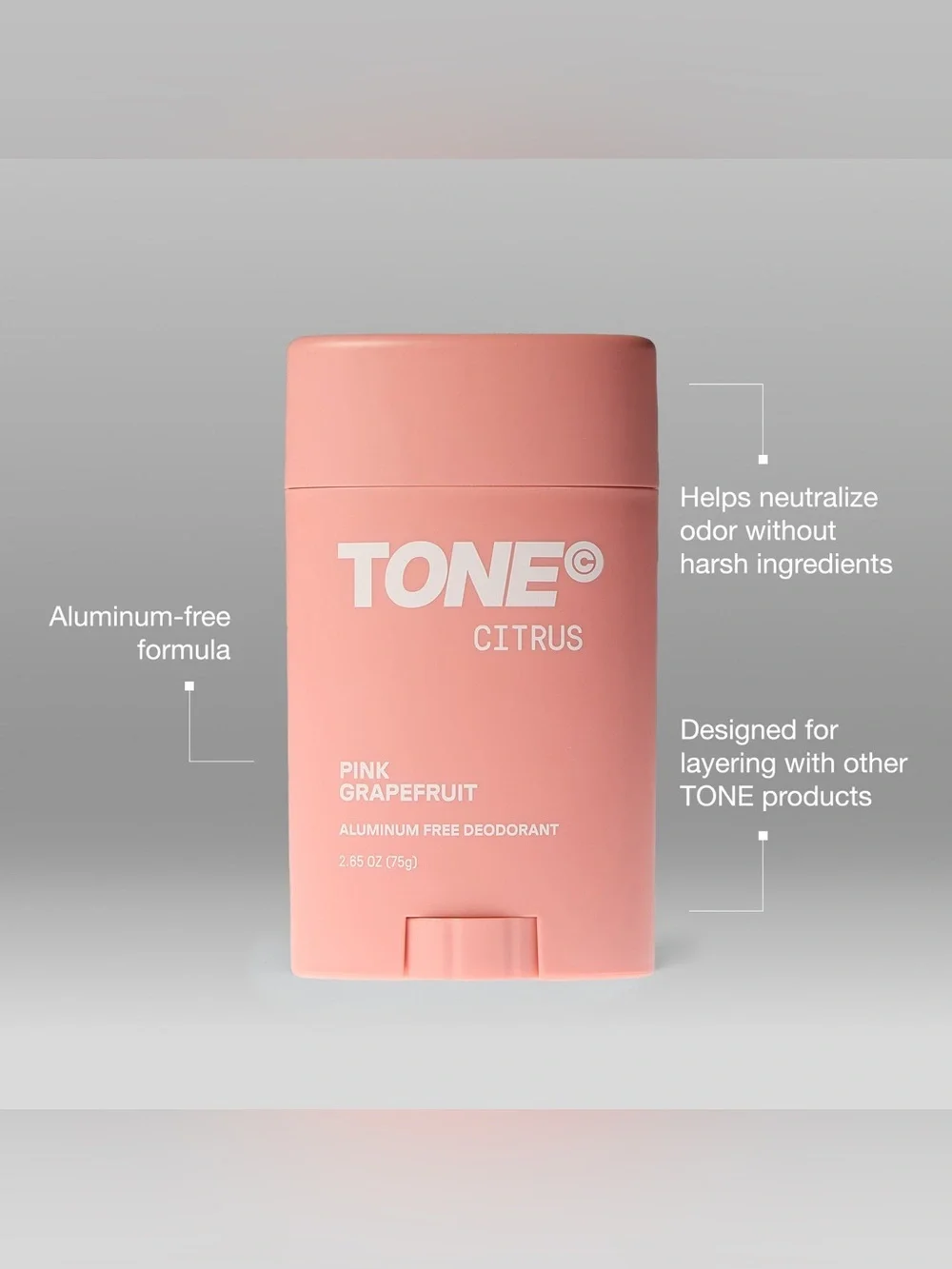 TONE Citrus DEODORANT & On The Go COLOGNE ~ Pink Grapefruit ~ Full Size ~ New